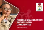 Nigeria Immigration Shortlisted Candidates